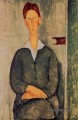 Jeune homme aux cheveux rouges 1919 Amedeo Modigliani
